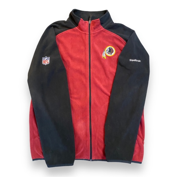Vintage REEBOK NFL Washington Redskins Full Zip Lightweight Fleece Jacket - Picture 3 of 5